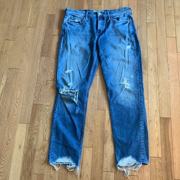 📌Mother Superior The Flirt Fray Straight Jeans Cold Feet Raw Hem - Picture 2 of 10